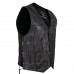 ARD Champs™ Men's Distressed Leather 10 Pockets Motorcycle Biker Vest size S to 6XL
